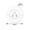 Veioza LED copii Rabalux Dembo White 13.9W senzor 76012 plastic alb