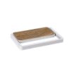 Veioza LED Rabalux Buldus Matte White/Wood 4W 160lm 76005 plastic alb