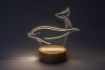 Veioza LED copii Akali Wood Dolphin 2W 50lm 76002 acril transparent