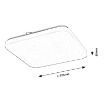 Plafoniera LED Rabalux Vendel White 24W 1460lm senzor 75015 plastic alb