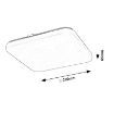 Plafoniera LED Rabalux Vendel White 12W 1000lm senzor 75013 plastic alb