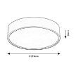 Plafoniera LED Rabalux Larcia Black 19W 1000lm senzor 75011 plastic negru