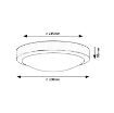 Plafoniera baie Klementine Chrome/White E27 2x40W 75008 metal crom