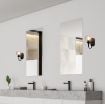 Aplica baie Rabalux Tirina Black E27 15W 75005 sticla transparenta