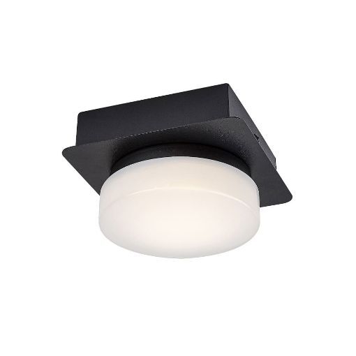 Plafoniera LED baie Rabalux Attichus Black/White 5W 670lm 75001 plastic alb
