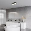 Plafoniera LED baie Rabalux Attichus Black/White 11W 1200lm 75002 plastic alb