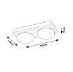 Plafoniera LED baie Rabalux Attichus Black/White 11W 1200lm 75002 plastic alb