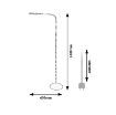 Lampadar LED Rabalux Adelmo Black 10W 910lm 74009 metal negru