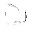 Veioza LED Rabalux Adelmo Black 10W 910lm 74007 metal negru