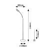Lampadar LED Rabalux Rader Black 11W 570lm 74004 metal negru