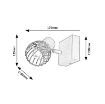 Aplica Rabalux Aberama Black E14 10W 73001 plastic negru