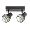 Plafoniera Rabalux Aberama Black E14 2x10W 73002 plastic negru