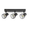 Plafoniera Rabalux Aberama Black E14 3x10W 73003 plastic negru