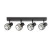 Plafoniera Rabalux Aberama Black E14 4x10W 73004 plastic negru