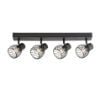 Plafoniera Rabalux Aberama Black E14 4x10W 73004 plastic negru