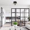 Plafoniera Rabalux Konrad Matte Black/Silver GU10 3x50W 73013 metal argintiu