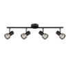 Plafoniera Rabalux Konrad Matte Black/Silver GU10 4x50W 73014 metal argintiu