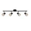 Plafoniera Rabalux Konrad Matte Black/Silver GU10 4x50W 73014 metal argintiu