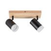Plafoniera Rabalux Toras Black/Oak GU10 2x5W 73122 metal negru