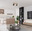 Plafoniera Rabalux Toras Black/Oak GU10 2x5W 73122 metal negru