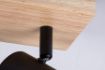 Plafoniera Rabalux Toras Black/Oak GU10 3x5W 73123 metal negru