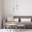 Pendul Rabalux Tanno Oak/Smoky E27 25W 72141 sticla fumurie