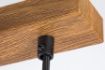 Lustra Rabalux Tanno Black/Oak E27 3x25W 72123 sticla fumurie