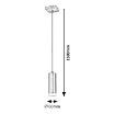 Pendul Rabalux Toras Black/Oak GU10 5W 72121 metal negru