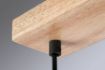 Lustra Rabalux Toras Black/Oak E27 4x5W 72124 metal negru