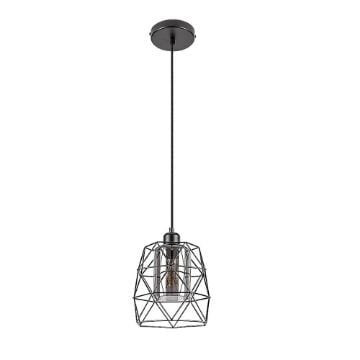 Pendul Rabalux Emrys Black-Smoky E27 40W 72111 sticla fumurie