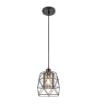 Pendul Rabalux Emrys Black-Smoky E27 40W 72111 sticla fumurie