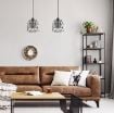 Pendul Rabalux Emrys Black-Smoky E27 40W 72111 sticla fumurie