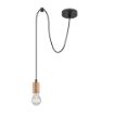 Pendul Rabalux Dollien Matte Black E27 60W 72071 metal negru