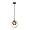 Pendul Rabalux Peyton Black-Smoky E14 15W 72061 sticla fumurie