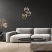 Pendul Rabalux Peyton Black-Smoky E14 3x15W 72063 sticla fumurie