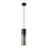 Pendul Rabalux Ronno Black-Smoky E27 25W 72051 sticla fumurie