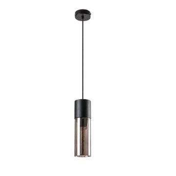 Pendul Rabalux Ronno Black-Smoky E27 25W 72051 sticla fumurie