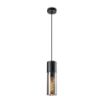 Pendul Rabalux Ronno Black-Smoky E27 25W 72051 sticla fumurie