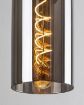 Pendul Rabalux Ronno Black-Smoky E27 25W 72051 sticla fumurie