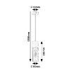 Pendul Rabalux Ronno Black-Smoky E27 25W 72051 sticla fumurie