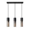 Lustra Rabalux Ronno Black-Smoky E27 3x25W 72053 sticla fumurie