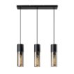 Lustra Rabalux Ronno Black-Smoky E27 3x25W 72053 sticla fumurie