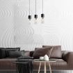 Lustra Rabalux Ronno Black-Smoky E27 3x25W 72053 sticla fumurie