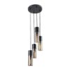 Lustra Rabalux Ronno Black-Smoky E27 4x25W 72054 sticla fumurie
