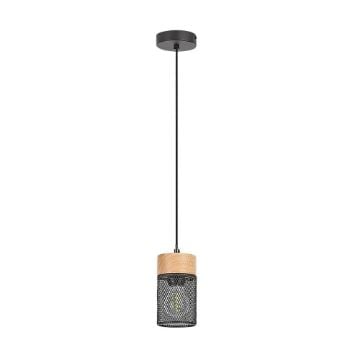 Pendul Rabalux Callum Black-Wood E27 25W 72041 metal negru