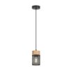 Pendul Rabalux Callum Black-Wood E27 25W 72041 metal negru