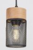 Pendul Rabalux Callum Black-Wood E27 25W 72041 metal negru