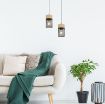 Pendul Rabalux Callum Black-Wood E27 25W 72041 metal negru
