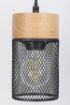 Lustra Rabalux Callum Black-Wood E27 3x25W 72043 metal negru