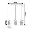 Lustra Rabalux Callum Black-Wood E27 3x25W 72043 metal negru